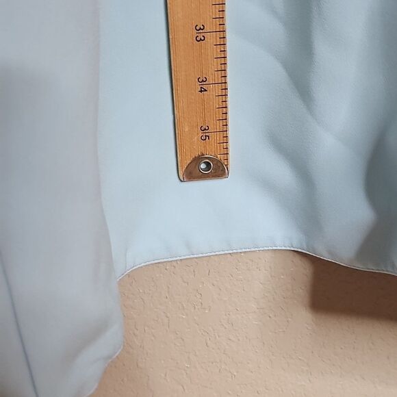 NWT Crown & Ivy XXL Reversible Aqua Floral Short Sleeve Dress - Picture 5 of 8